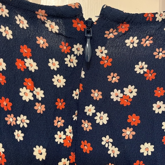 NWOT Madewell Navy Blue Flower Dress-Size 10 - Picture 10 of 16